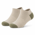 Calze al ginocchio 35-58 in maglia beige con bordo volant stile romantico