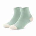 Calze al ginocchio 35-53 in maglia beige con bordo volant stile romantico