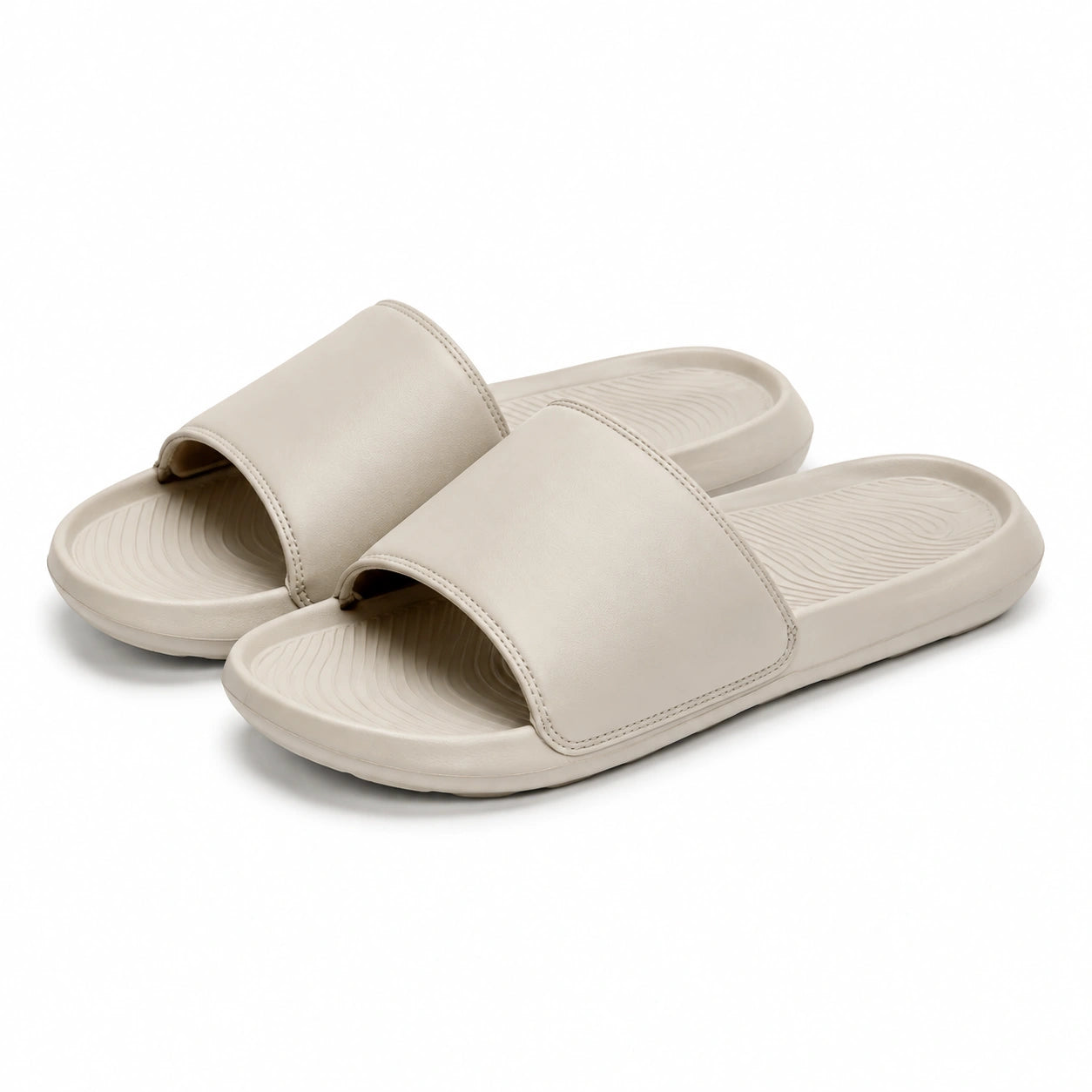 Calze al ginocchio 35-68 in maglia beige con bordo volant stile romantico