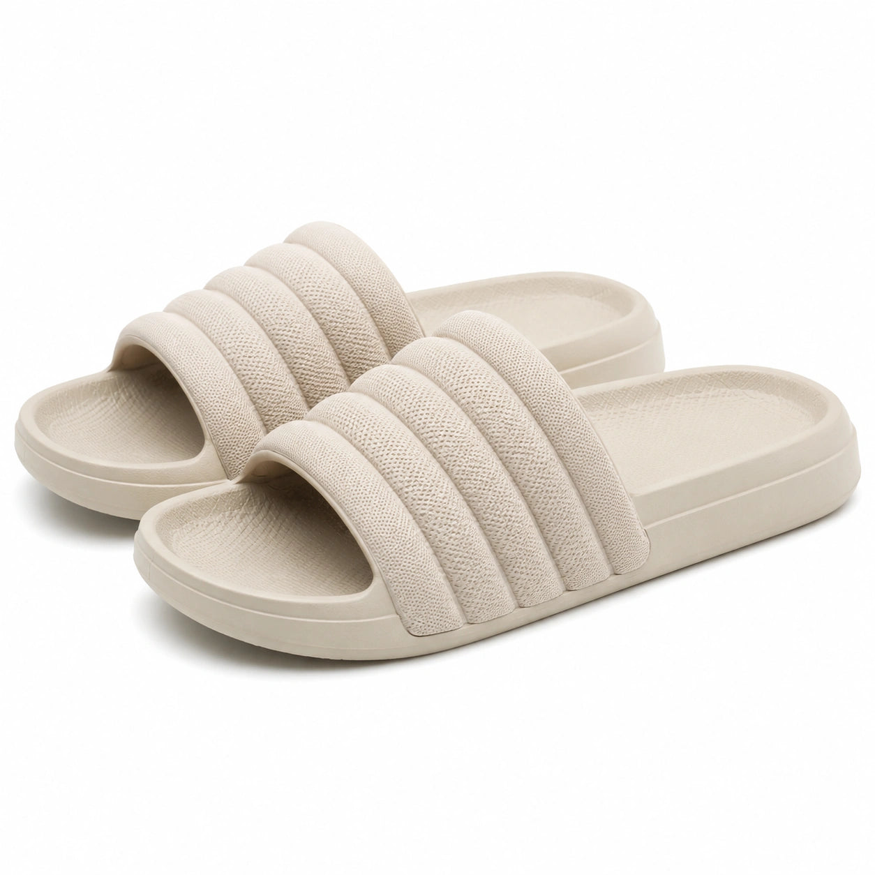 Calze al ginocchio 35-70 in maglia beige con bordo volant stile romantico