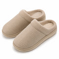 Calze al ginocchio 35-91 in maglia beige con bordo volant stile romantico